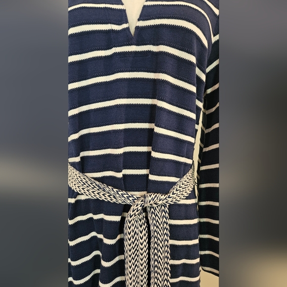 NWT Tommy Bahama Sun Harbor Midi Caftan Dress: Island Navy/White: Size- Medium - Picture 6 of 12